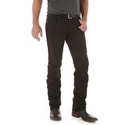 Wrangler Retro Slim Fit Straight Leg Jean, Noir, 35W x 32L Homme