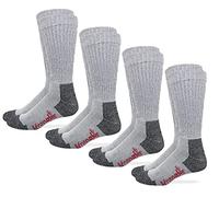 Wrangler Riggs Lot de 4 paires de chaussettes de travail au-dessus du mollet pour homme Gris Taille L, gris, Large