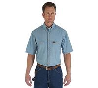 Wrangler Riggs Workwear Chemise pour Homme, Bleu Clair, L