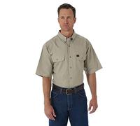 Wrangler Riggs Workwear Foreman T-Shirt de Travail à Manches Courtes Ripstop pour Homme, Kaki, XXL