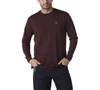Wrangler Riggs Workwear Men's Long Sleeve Pocket T- Shirt,Burgundy,Large