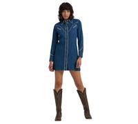 Wrangler - Robes Courtes - Femme - Robes - Bleu - Taille: 36 FR