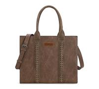 Wrangler Sac fourre-tout pour femme avec fermeture éclair, Marron