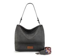 Wrangler Sacs Hobo pour femme en cuir végétalien avec poignée sur le dessus, gris, Medium