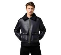 Wrangler Shearling Jacket Veste, Noir, XXL Hommes