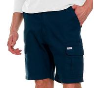 Wrangler Short cargo pour homme grand et grand - Short décontracté en sergé semi-élastique, bleu marine, 6X