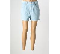 wrangler shorts / bermudas femme de couleur bleu