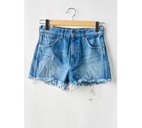 wrangler shorts / bermudas femme de couleur bleu W28