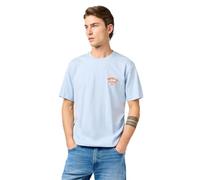 Wrangler Small Logo Tee T-Shirt, Niagara Mist, L Hommes