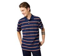 Wrangler Stripe Polo Shirt, Bleu Marine, XL Hommes