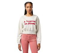 WRANGLER - Sweat Femme - Coupe Décontractée - Relaxed Sweatshirt - Avoine