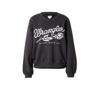 WRANGLER Sweat-shirt noir / blanc, Taille L