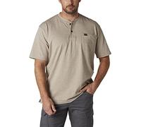 Wrangler - T-Shirt à Manches Longues - Manches Courtes - Homme Noir Ash Heather - Beige - XL Haut (US Taille) (US Taille)