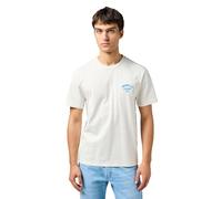 Wrangler Small Logo Tee T-Shirt, Blanc Vintage, 3XL Hommes