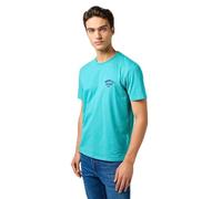 Wrangler Small Logo Tee T-Shirt, Latigo Bay, L Hommes