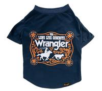 Wrangler T-shirt bleu marine XS avec boucle en corde