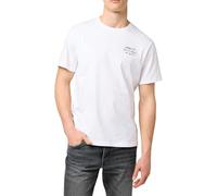 Wrangler Embroidery Tee T-Shirt, Worn White, M Hommes