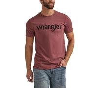 Wrangler T-Shirt Graphique à Manches Courtes pour Homme, Bordeaux chiné, XX-Large