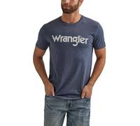 Wrangler T-Shirt Graphique à Manches Courtes pour Homme, Navy Heather, Taille S