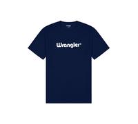WRANGLER T-Shirt 'LOGO TEE' marine / blanc, Taille L