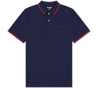 WRANGLER T-Shirt 'POLO SHIRT' bleu marine / rouge, Taille M