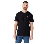 Wrangler T- Shirt Sign Off, Noir, S Homme