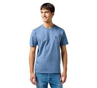 Wrangler T-Shirt Sign Off pour Homme, Bleu Chine., L