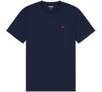 WRANGLER T-Shirt 'SIGN OFF TEE' bleu marine / rouge / blanc, Taille S