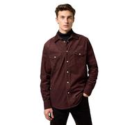 Wrangler Western Cord Shirt, Acajou, XXL Hommes