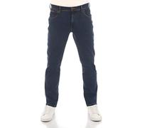 Wrangler Texas Jean pour Homme Coupe Slim Fit en Coton Stretch, Bleu, Noir - Blue Chip (W12SLQ46A) - 38W / 36L