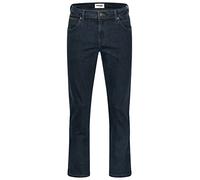 Wrangler Texas Jean stretch pour homme Coupe droite, Bleu foncé, 42W / 34L