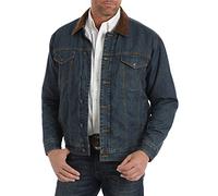 Wrangler Veste en Jean doublée avec Couverture de Transport dissimulée, Indigo, S Homme