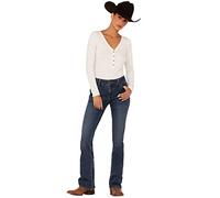 Wrangler Western Mid Rise Stretch Boot Cut Jean, Kora, 15W x 32L