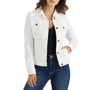 Wrangler Women's Authentics Stretch Denim Jacket, White, Small