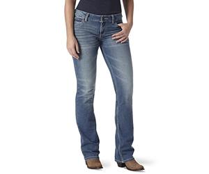 Wrangler Women's Retro Mae Mid Rise Stretch Boot Cut Jean