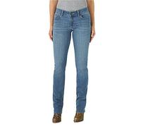 Wrangler Womens Western Mid Rise Stretch Straight Leg Jeans, Brianna, 19-34 US