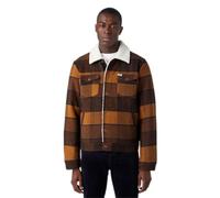 Wrangler Wool Trucker Jacket Veste, Jaune à Carreaux, L Hommes