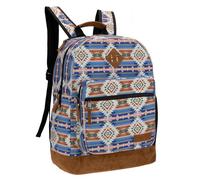 Wrangler Yellowstone Sac à dos de voyage de style occidental avec housse rembourrée pour ordinateur portable 15,6", peau