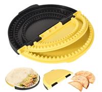 Wrap 3-en-1, Outil Create pour wraps & snacks, emporte-pièces multifonction, Tortilla Sealer démontable,facile à nettoyer, Idéal pour les burritos, tacos, raviolis, carzzones et sandwichs(25/20/15 cm)