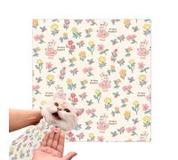 Wrap for Cat Grooming, Adhesive Anti-Escape Restraint, 13.78x13.78in Portable Anti-Scratch Pet Swaddle, Multi-Functional Grooming Wrap for Kitten Lovers, Friends