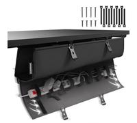 Wrap - Goulotte Passe-câbles Rabattable des Deux côtés, 94 cm, Noire | Rangement sous plateau pour multiprises et chargeurs, montage rapide, réutilisable, design minimaliste