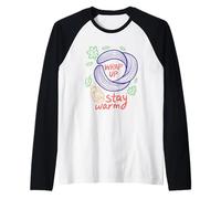Wrap Up Stay Warm Écharpe Lanterne Feuilles Manche Raglan