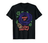 Wrap Up Stay Warm Écharpe Lanterne Feuilles T-Shirt