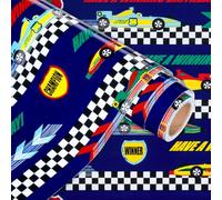 WRAPAHOLIC Rouleau de papier cadeau d'anniversaire pour garçons - 43,2 cm x 10 m - Pour anniversaire d'enfant, fête prénatale