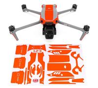 Wrapgrade Autocollant Compatible avec DJI Air 3S Accent Color (Neon Orange)