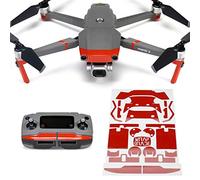 WRAPGRADE Couleur d'accent Skin Compatible avec DJI Mavic 2 (Super Red)