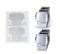 WRAPGRADE Film Autocollant Compatible avec DJI Avata 2 Deux Batteries (Airforce Silver)