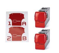 WRAPGRADE Film Autocollant Compatible avec DJI Avata 2 Deux Batteries (Super Red)