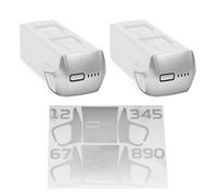 WRAPGRADE Film Autocollant Compatible avec DJI Mavic 4 Pro Deux Batteries (Airforce Silver)