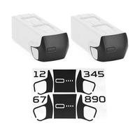 WRAPGRADE Film Autocollant Compatible avec DJI Mavic 4 Pro Deux Batteries (Stealth Black)